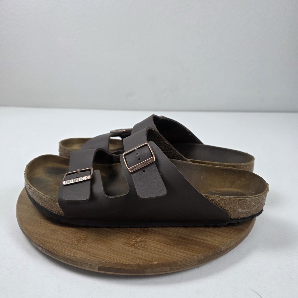 Birkenstock Arizona Sandals Mens Size 14 Brown Synthetic Cork Footbed Buckle